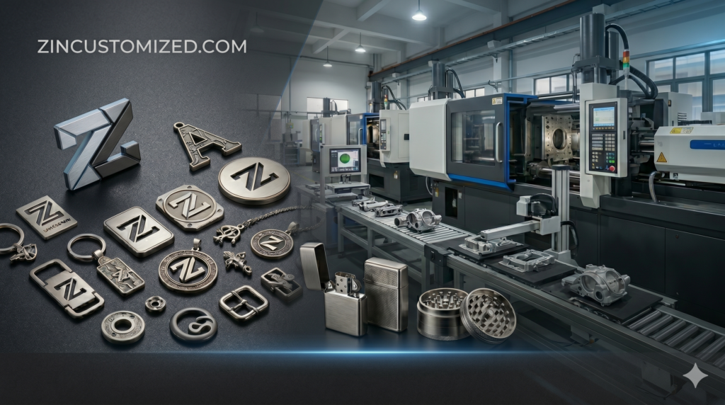 Zincustomized custom metal coin production banner