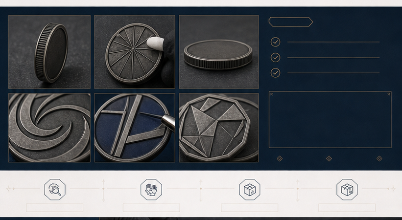 Metal Plating Color Options for Custom Coins